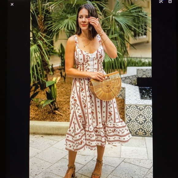 Reformation Dolci Vienna Linen Dress